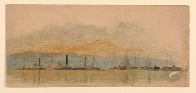 Kreslení, náčrty. Lodě, cca 1860 od Samuel Colman
