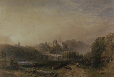Pohled na hrad Lismore během úprav 6. vévody z Devonshire (akvarel na papíře) od Samuel Cook