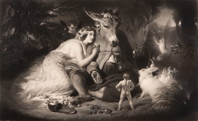 Sen noci svatojánské Shakespeare, 4. dějství, scéna 1, listopad 1857. od Samuel Cousins
