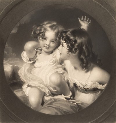 Nature The Calmady Children, 1835. od Samuel Cousins