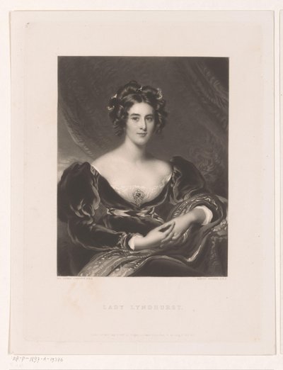 Portrét Sarah Garay Lyndhurst Lady Lyndhurst (název na objektu) od Samuel Cousins