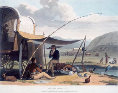 Zastavení búrské rodiny od Samuel Daniell
