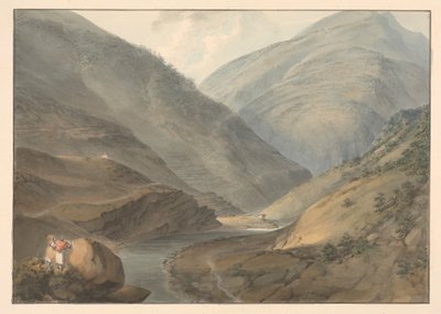 Horská krajina s řekou od Samuel Davis