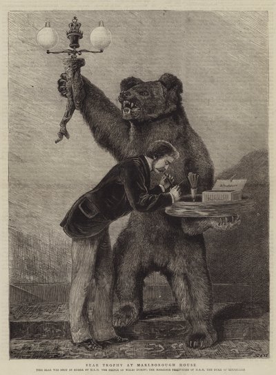 Medvědí trofej v Marlborough House od Samuel Edmund Waller