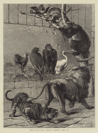 Evropská šťastná rodina, č. II od Samuel Edmund Waller
