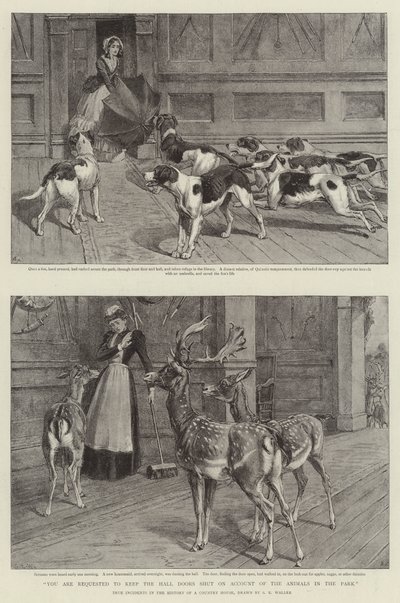 Žádáme vás, abyste kvůli zvířatům v parku nechali zavřené dveře od Samuel Edmund Waller