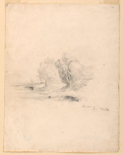 Potok a stromy od Samuel Finley Breese Morse