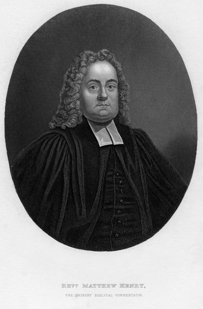 Matthew Henry 1662-1714, anglický biblický komentátor a duchovní, 19. století. od Samuel Freeman