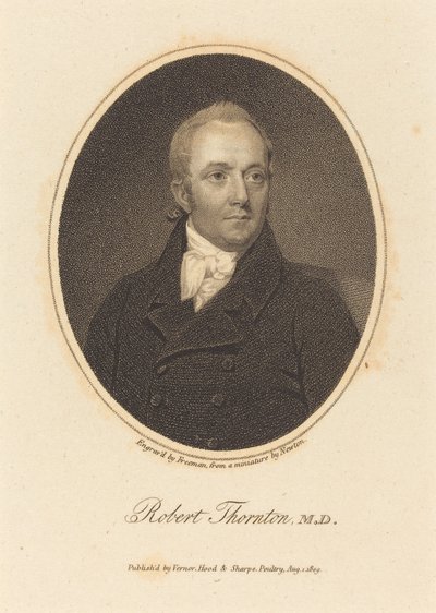 Robert Thornton, M.D. od Samuel Freeman after William John Newton
