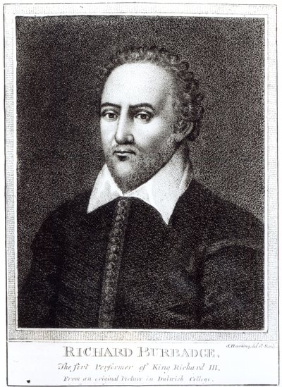 Portrét Richarda Burbaze (1573-1619) od Samuel Harding