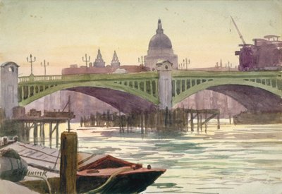 Southwark Bridge, Londýn, 1930 od Samuel Harry Hancock