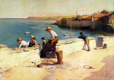 Večer v Padstow, 1890 od Samuel Henry William Llewelyn