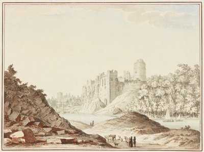 Hrad Pembroke (wc na tkaném papíře) od Samuel Hieronymous Grimm