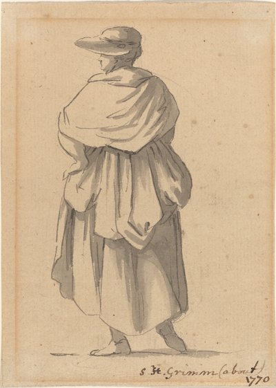 Selská žena od Samuel Hieronymus Grimm