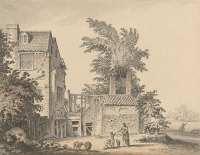 V Mortlake od Samuel Hieronymus Grimm