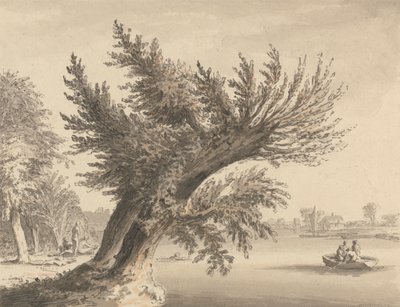 Na Temži v Barnes od Samuel Hieronymus Grimm