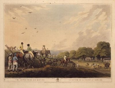 The Return From Hog-Hunting, from "Oriental Field Sports", pub. od Edwarda Orma od Samuel Howett