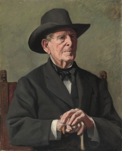 Portrét starého námořního kapitána, 19. století. od Samuel Isham