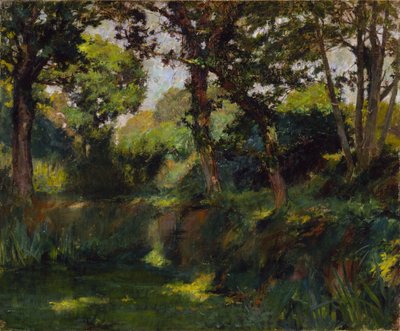 Zalesněná krajina, konec 19.-začátek 20. století. od Samuel Isham