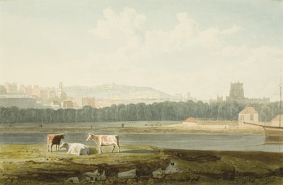 Pohled přes plovoucí přístav se St George