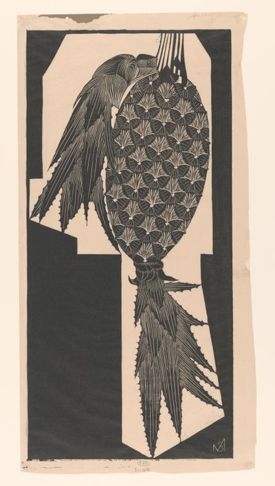Ananas (původní název na objektu) od Samuel Jessurun de Mesquita (signed by artist)