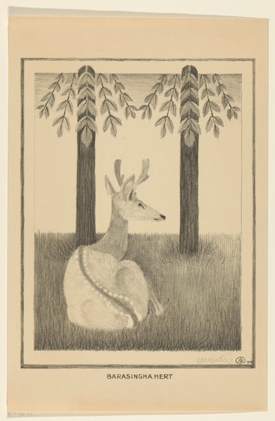 Barasinghahert (původní název na objektu) od Samuel Jessurun de Mesquita (signed by artist)