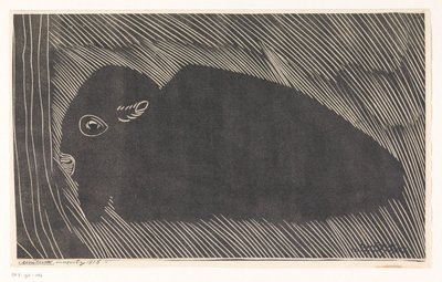 Ležící bizon od Samuel Jessurun de Mesquita (signed by artist)
