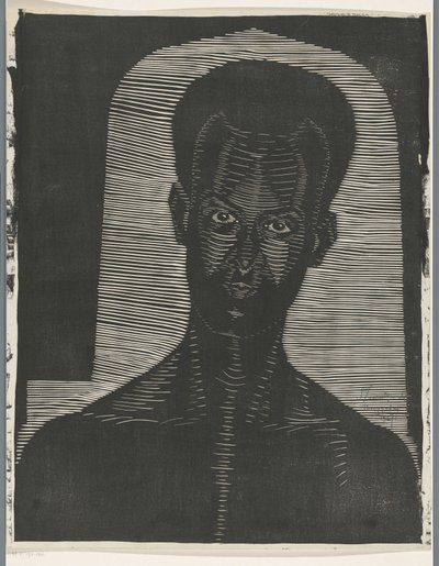 Portrét neznámého muže Curaçau (název na objektu) od Samuel Jessurun de Mesquita (signed by artist)