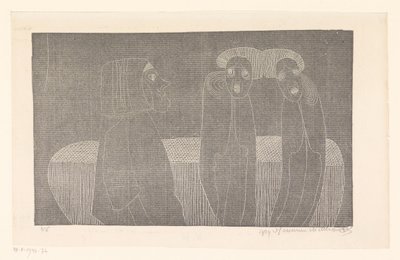 siamská dvojčata od Samuel Jessurun de Mesquita (signed by artist)