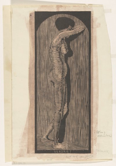 Verdriet (původní název na objektu) od Samuel Jessurun de Mesquita (signed by artist)