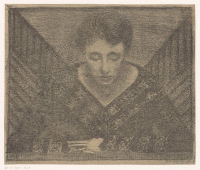 Žena s výstřihem do V od Samuel Jessurun de Mesquita (signed by artist)
