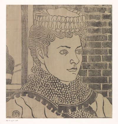 Žena s kloboukem služka od Samuel Jessurun de Mesquita (signed by artist)