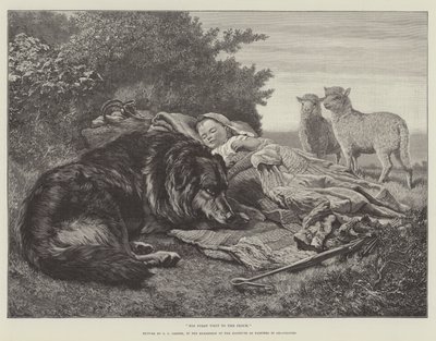 Jeho první návštěva Hejna na výstavě Institutu malířů olejových barev od Samuel John Carter