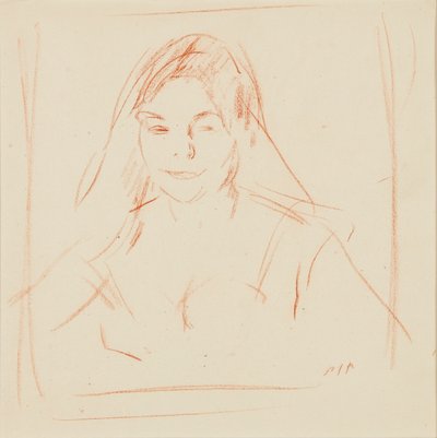 Dívka se závojem (sangvinik) od Samuel John Peploe