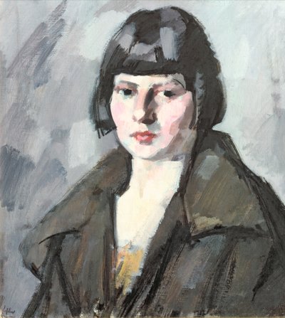 Hlava mladé dívky, kolem roku 1920 od Samuel John Peploe