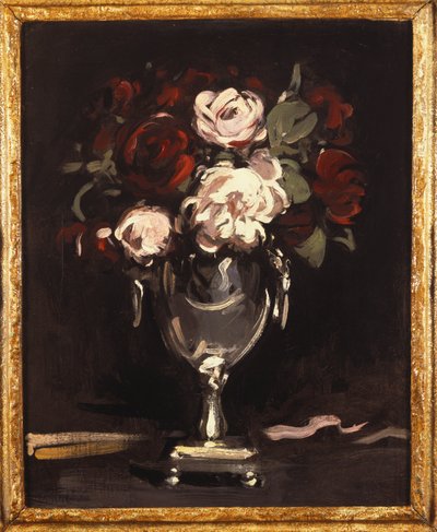Červené a bílé růže ve stříbrné urně, c.1897 od Samuel John Peploe