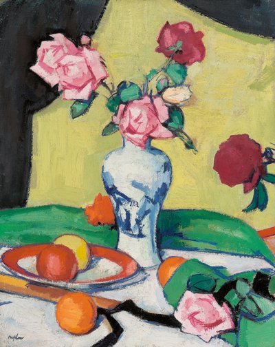 Růže, začátek 20. let 20. století od Samuel John Peploe