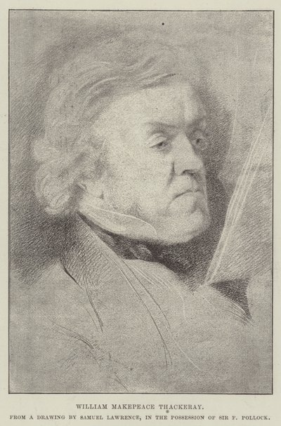 William Makepeace Thackeray od Samuel Lawrence