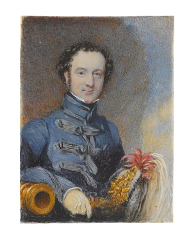 Kapitán William Siborne, circa 1830 od Samuel Lover
