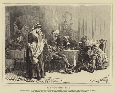 Potulný dědic od Samuel Luke Fildes