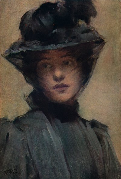 Černý závoj, c19. století od Samuel Melton Fisher
