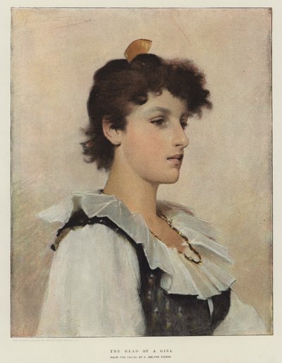 Hlava dívky od Samuel Melton Fisher