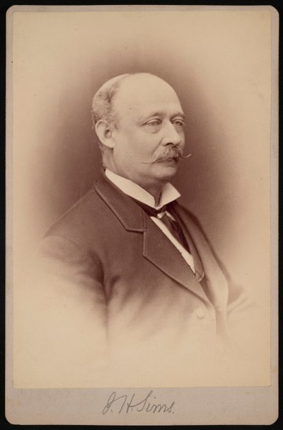 Portrét J.H. Sims, mezi 1876 a 1880. od Samuel Montague Fassett