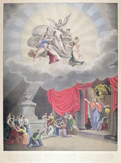 The Apotheosis of Washington, vyryl H. Weishaupt od Samuel Moore