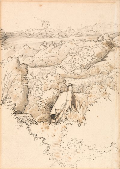 Chata mezi stromy, Shoreham od Samuel Palmer