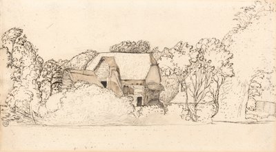 Starověká stodola v Shorehamu od Samuel Palmer