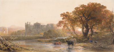 Večer v Itálii, opuštěná vila, 1845 od Samuel Palmer