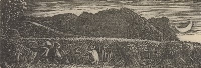 Sklizeň pod půlměsícem od Samuel Palmer