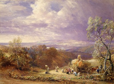 Sklizeň (wc a barva karoserie na papíře) od Samuel Palmer