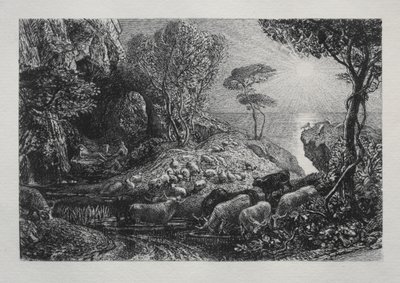Moeris a Galatea od Samuel Palmer